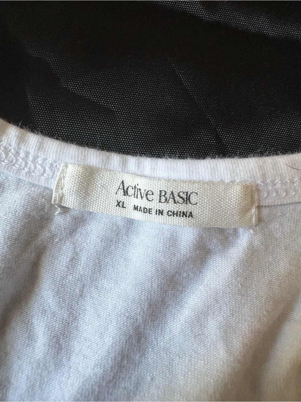 Active Basic White Racerback Crop Tank - Picture 2 of 2
